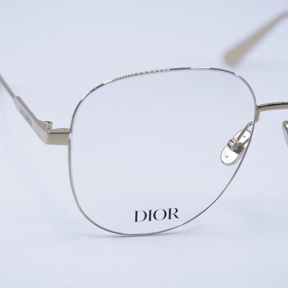 Dior ULTRADIORO A1U A000 Eyeglasses Gold 57mm Aviator Frame - Picture 8 of 11
